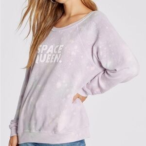 (A3) NWOT Wildfox Space queen, Sommers sweatshirt, lavender, Size Me